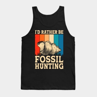 I'd Rather Be Fossil Hunting T shirt For Women Tank Top